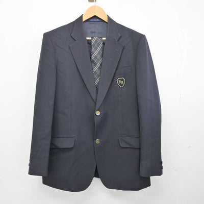 【中古】埼玉県 叡明高等学校 男子制服 4点 (ブレザー・ズボン) sf040042