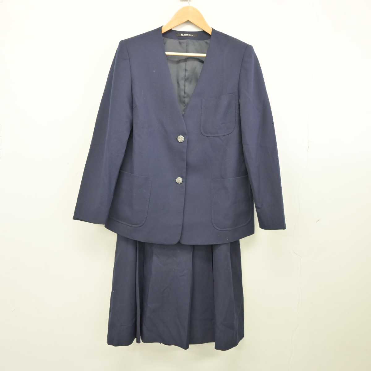 【中古】埼玉県 草加市立両新田中学校 女子制服 2点 (ブレザー・スカート) sf040047