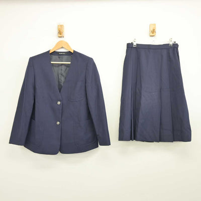 【中古】埼玉県 草加市立両新田中学校 女子制服 2点 (ブレザー・スカート) sf040047