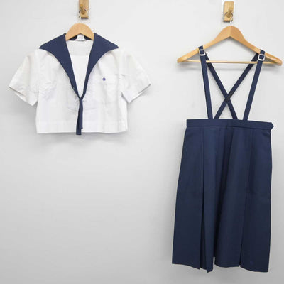 【中古】熊本県 大津高等学校 女子制服 3点 (セーラー服・スカート) sf040061