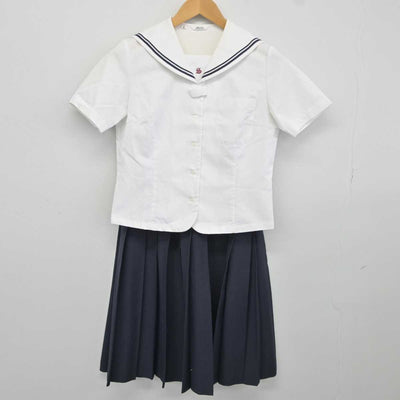 【中古】富山県 庄西中学校 女子制服 2点 (セーラー服・スカート) sf040076
