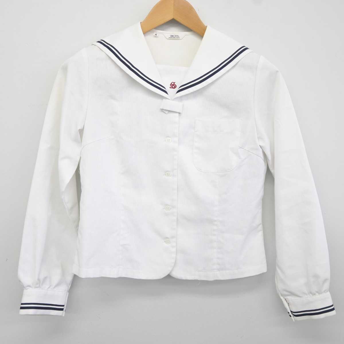 【中古】富山県 庄西中学校 女子制服 2点 (セーラー服・セーラー服) sf040077