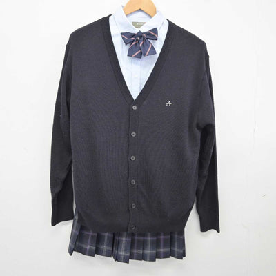 【中古】奈良県 飛鳥未来高等学校 女子制服 5点 (ブレザー・ニット・シャツ・スカート) sf040078