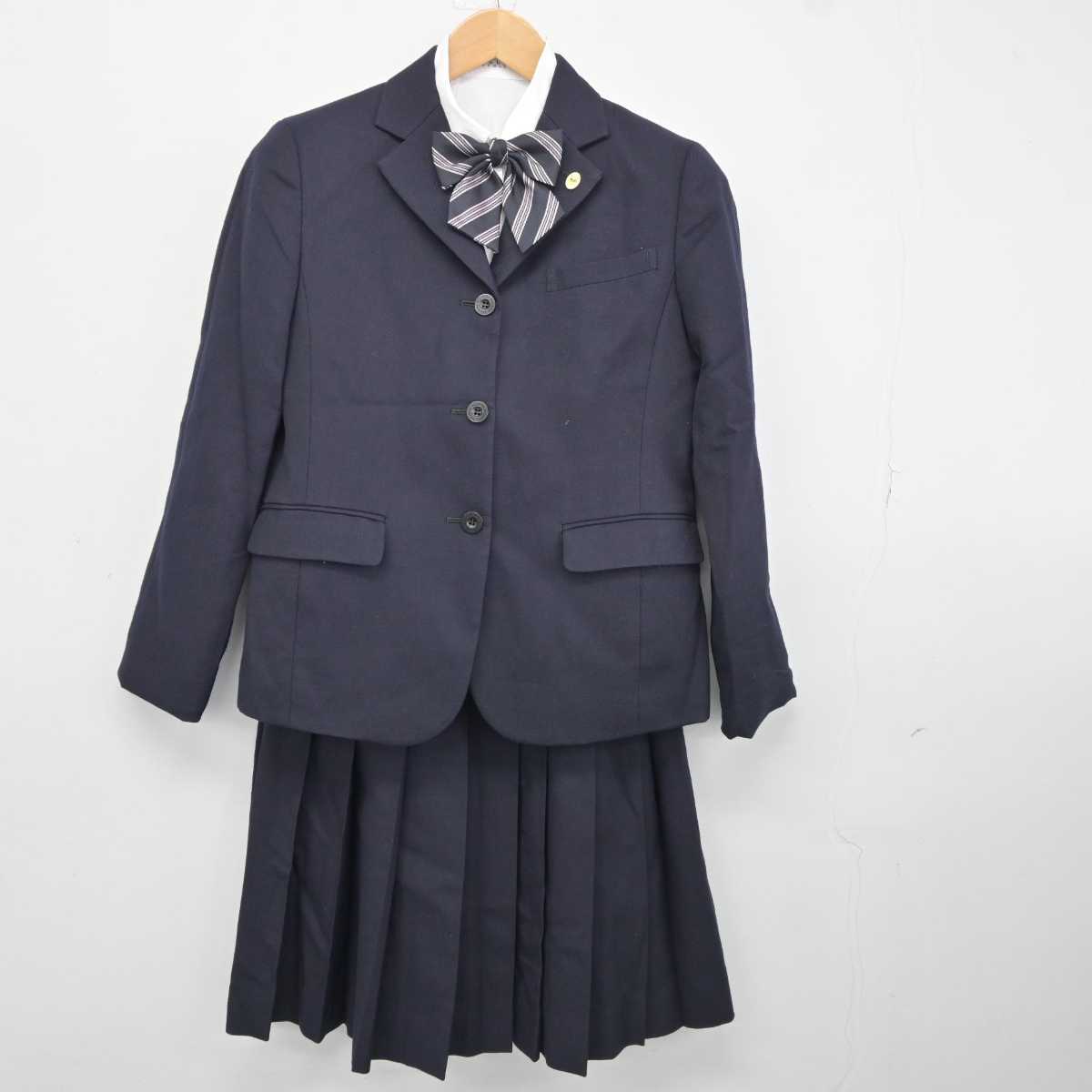 【中古】福岡県 中村学園女子高等学校 女子制服 5点 (ブレザー・シャツ) sf040094