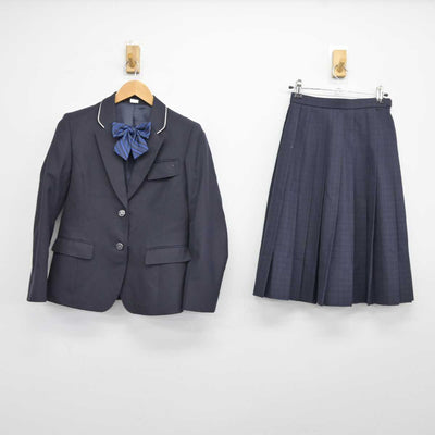 【中古】福岡県 福岡市内中学新標準服 女子制服 3点 (ブレザー・スカート) sf040100