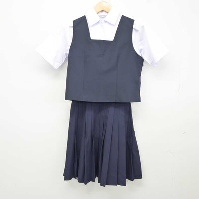 【中古】愛知県 昭和高等学校 女子制服 3点 (シャツ・ベスト・スカート) sf040107