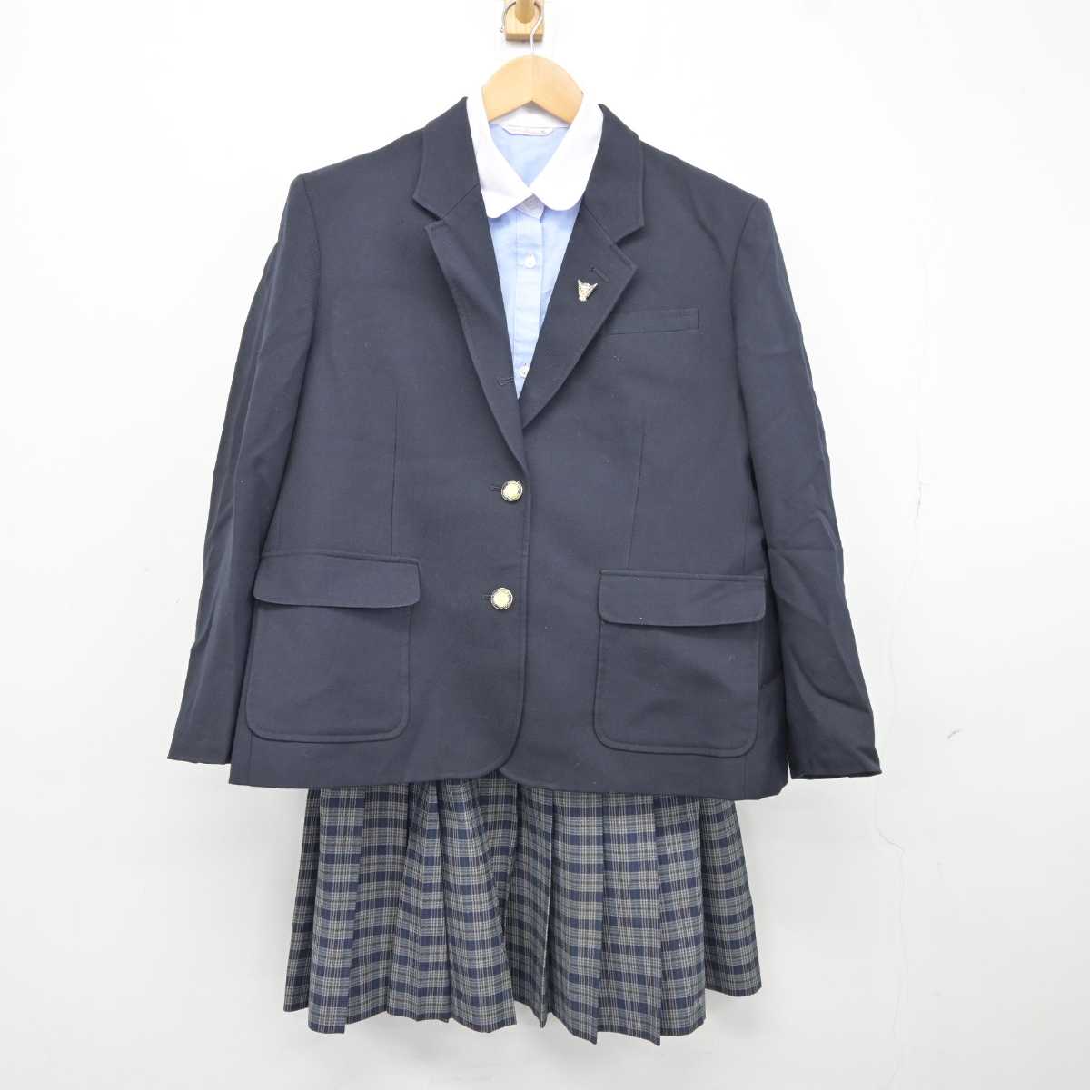 【中古】埼玉県 児玉高等学校 女子制服 4点 (ブレザー・シャツ・スカート) sf040110