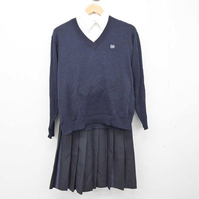 【中古】神奈川県 桐蔭学園高等学校 女子制服 4点 (ブレザー・シャツ・ニット・スカート) sf040135