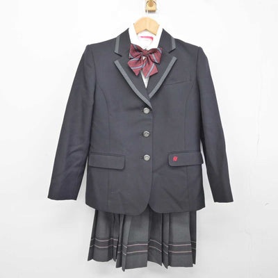 【中古】山口県 下関短期大学付属高等学校 女子制服 4点 (ブレザー・シャツ・スカート) sf040150