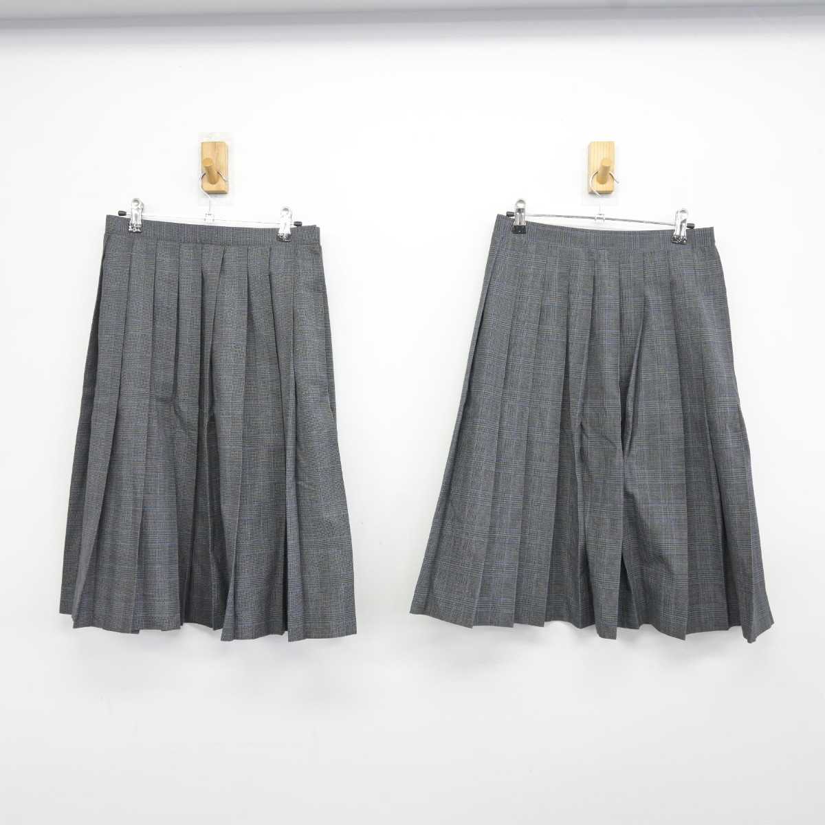 【中古】福岡県 北九州市中学校標準服 女子制服 3点 (ブレザー・スカート) sf040154