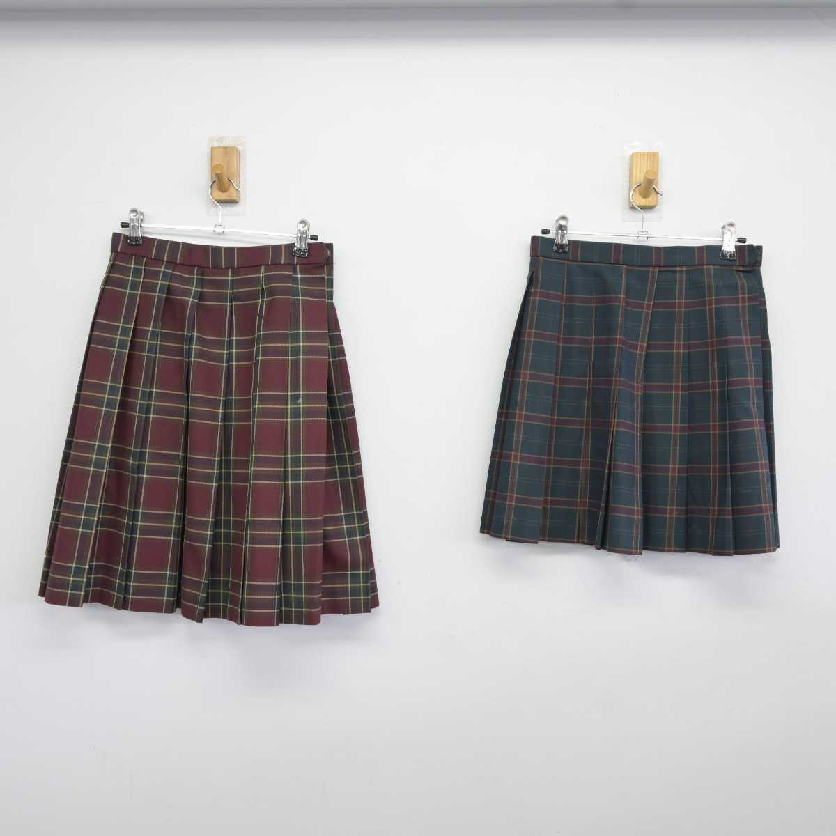 【中古】大阪府 日根野高等学校 女子制服 4点 (ブレザー・スカート・スカート) sf040155