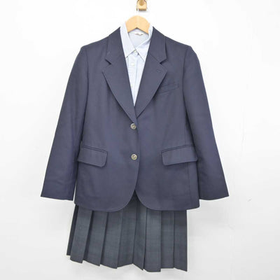 【中古】岐阜県 鶯谷高等学校 女子制服 3点 (ブレザー・シャツ・スカート) sf040159