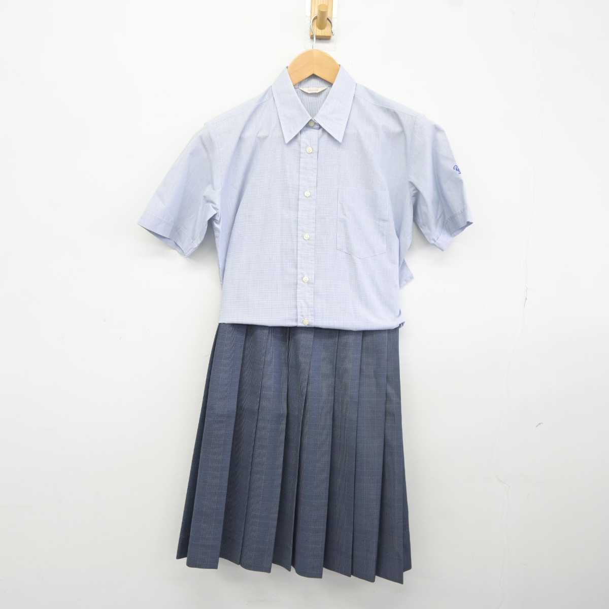 【中古】岐阜県 鶯谷高等学校 女子制服 2点 (シャツ・スカート) sf040160