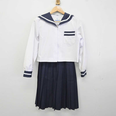 【中古】静岡県 磐田南高等学校 女子制服 2点 (セーラー服・スカート) sf040169