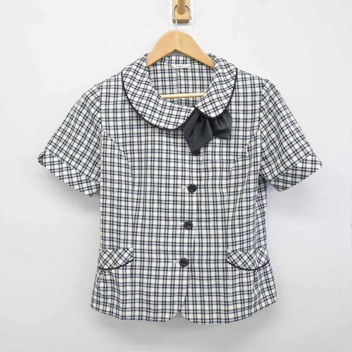 【中古】 事務服 女子制服 2点 (シャツ・スカート) sf040180