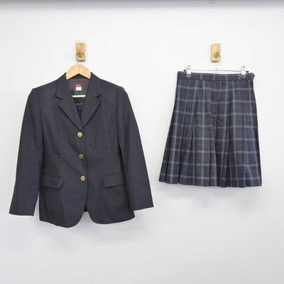 【中古】東京都 墨田川高等学校 女子制服 3点 (ブレザー・スカート) sf040186