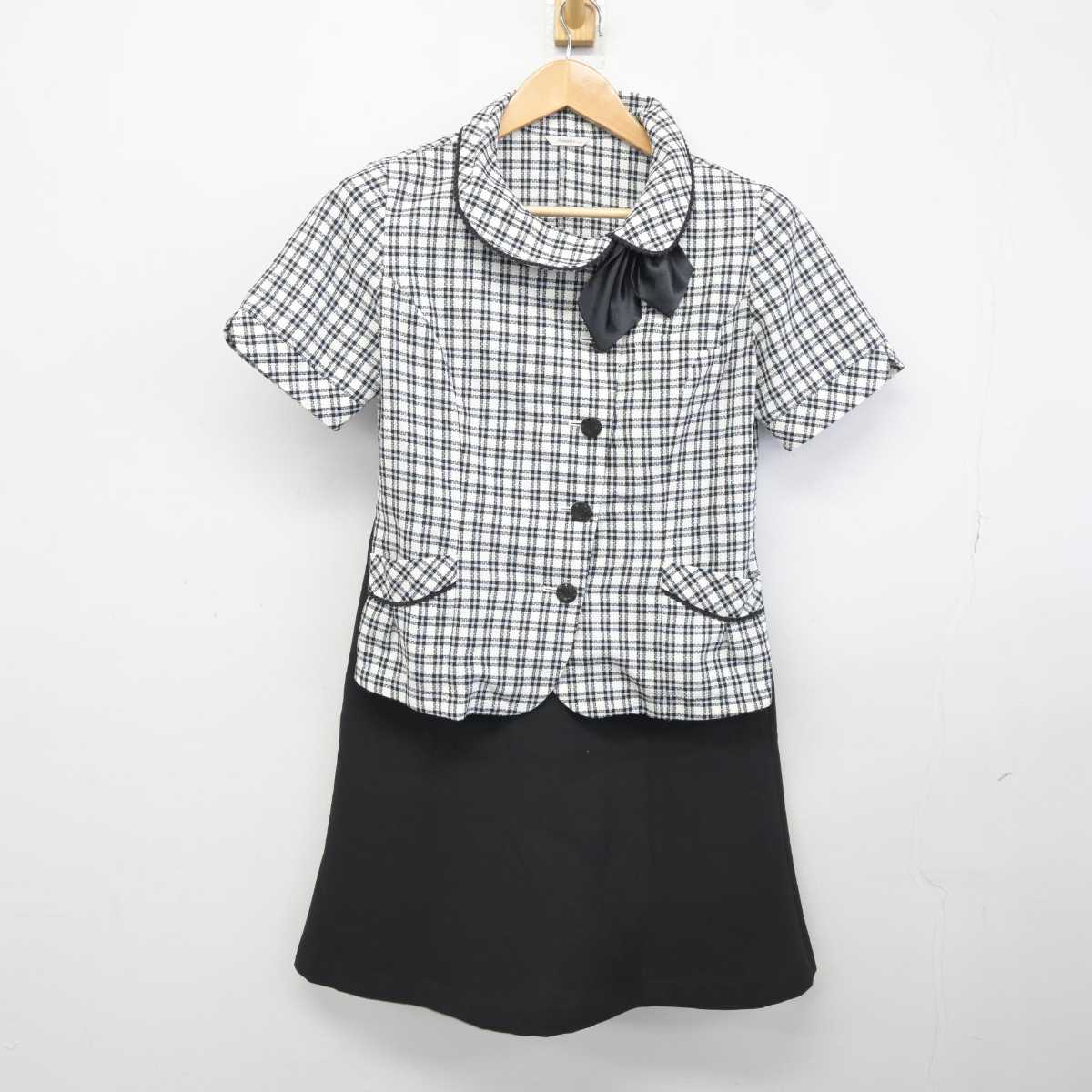 【中古】 事務服 女子制服 2点 (シャツ・スカート) sf040191