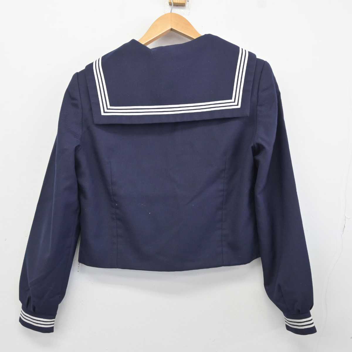 【中古】茨城県 古河第三中学校 女子制服 3点 (セーラー服・スカート) sf040201