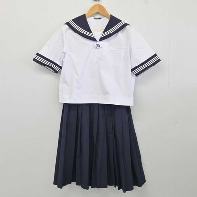 【中古】茨城県 古河第三中学校 女子制服 3点 (セーラー服・セーラー服・スカート) sf040202