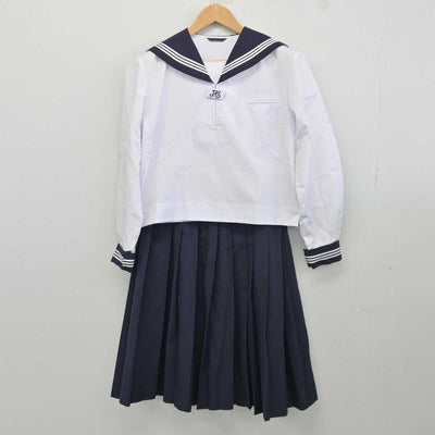 【中古】茨城県 古河第三中学校 女子制服 3点 (セーラー服・セーラー服・スカート) sf040202