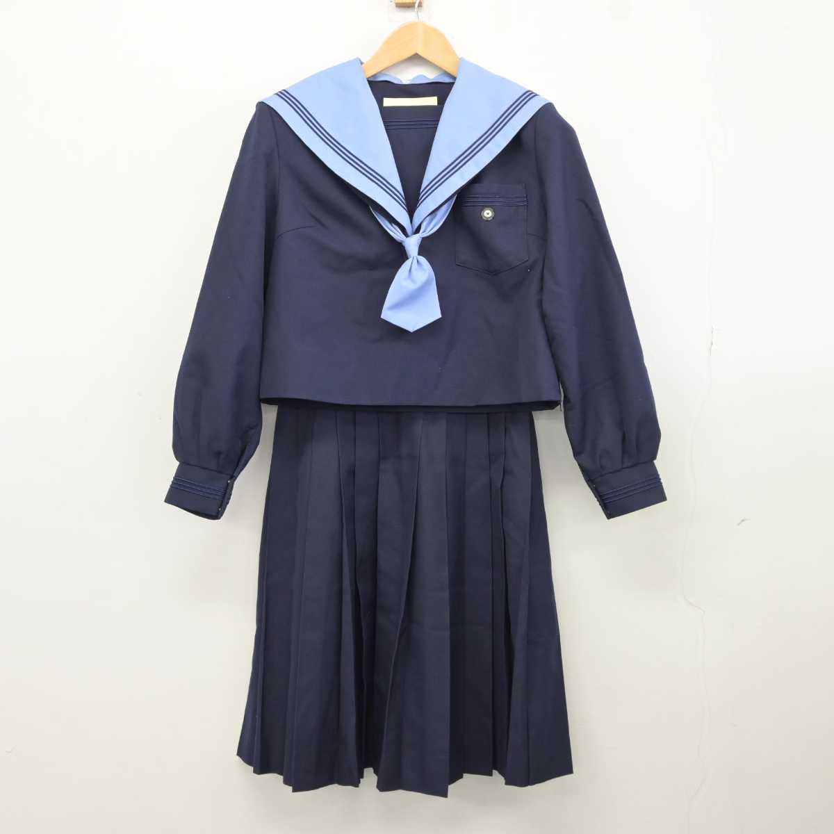 【中古】大阪府 昭和中学校 女子制服 4点 (セーラー服・スカート) sf040206