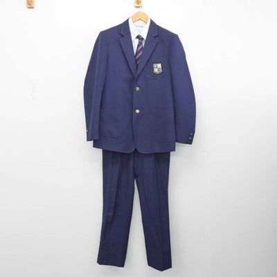 【中古】大阪府 履正社高等学校 男子制服 5点 (ブレザー・シャツ・ズボン) sf040214