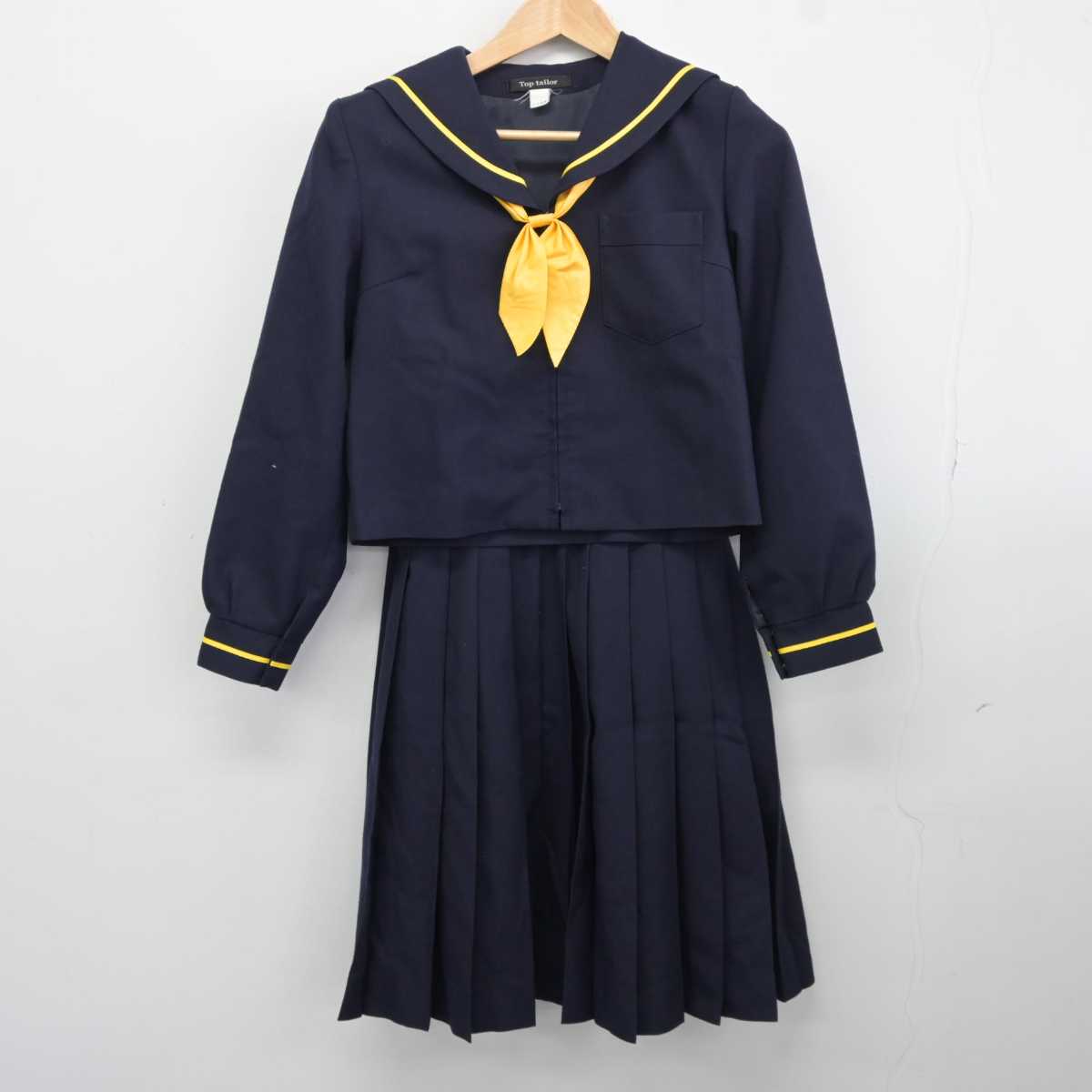 【中古】青森県 弘前市立第一中学校 女子制服 3点 (セーラー服・スカート) sf040230