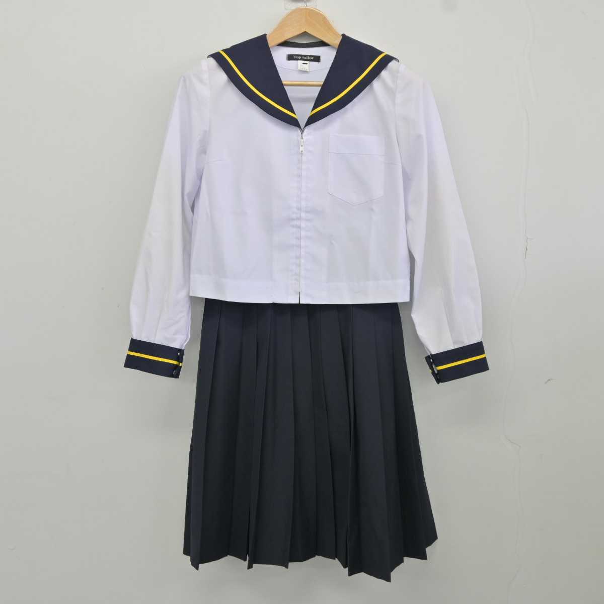 【中古】青森県 弘前市立第一中学校 女子制服 3点 (セーラー服・セーラー服・スカート) sf040231