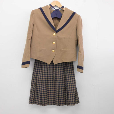 【中古】富山県 福光高等学校 女子制服 6点 (ブレザー・スカート) sf040238