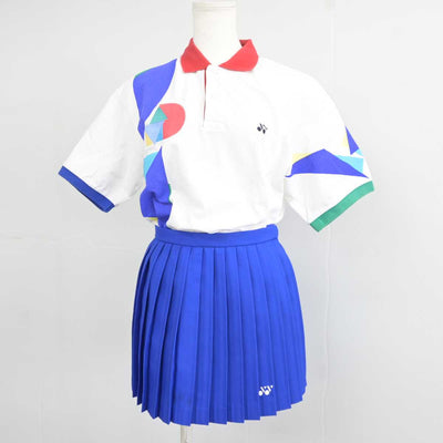 【中古】富山県 城端小学校/ソフトテニススポーツ少年団 女子制服 3点 (部活ユニフォーム 上・部活ユニフォーム 上・部活ユニフォーム 下) sf040239