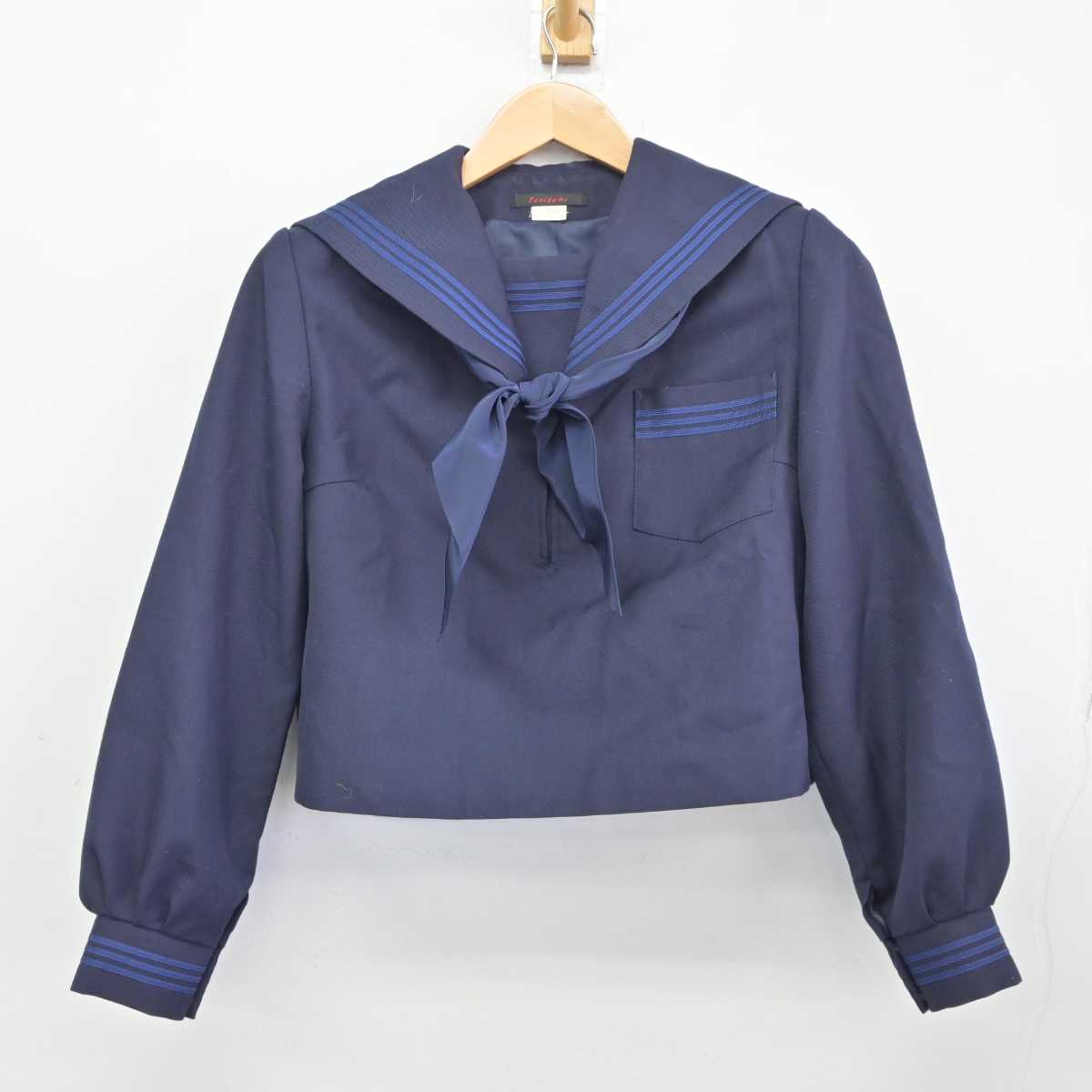 【中古】和歌山県 宇久井中学校 女子制服 2点 (セーラー服) sf040243