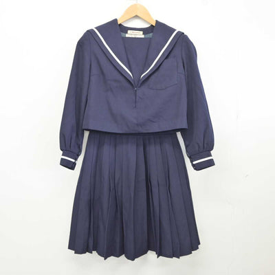 【中古】愛知県 金城学院高等学校 女子制服 2点 (セーラー服・スカート) sf040245