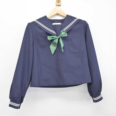 【中古】新潟県 若宮中学校 女子制服 3点 (セーラー服・スカート) sf040250