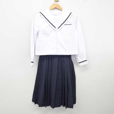 【中古】北海道 深堀中学校 女子制服 3点 (セーラー服・スカート) sf040252