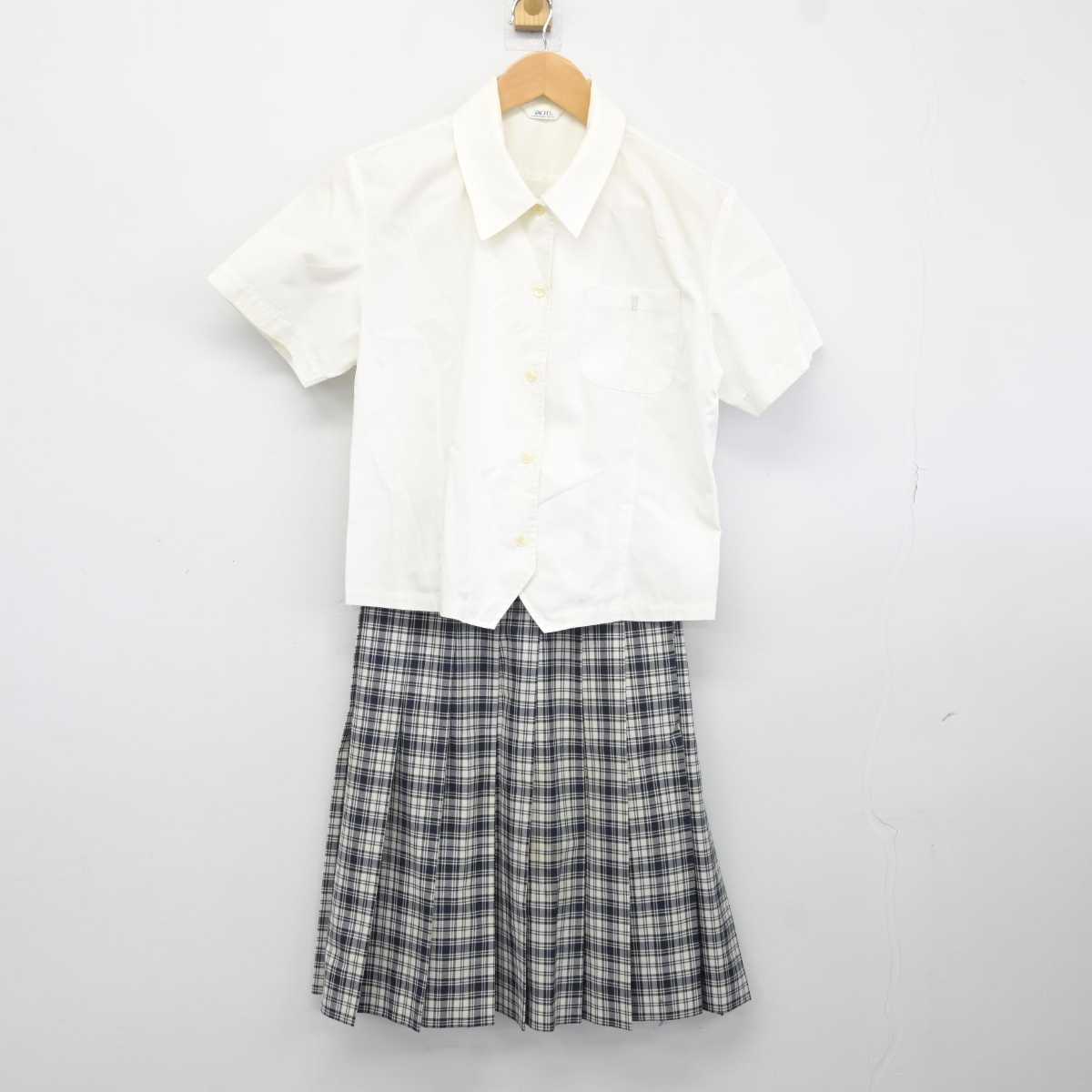 【中古】三重県 四日市四郷高等学校 女子制服 3点 (シャツ・スカート) sf040256