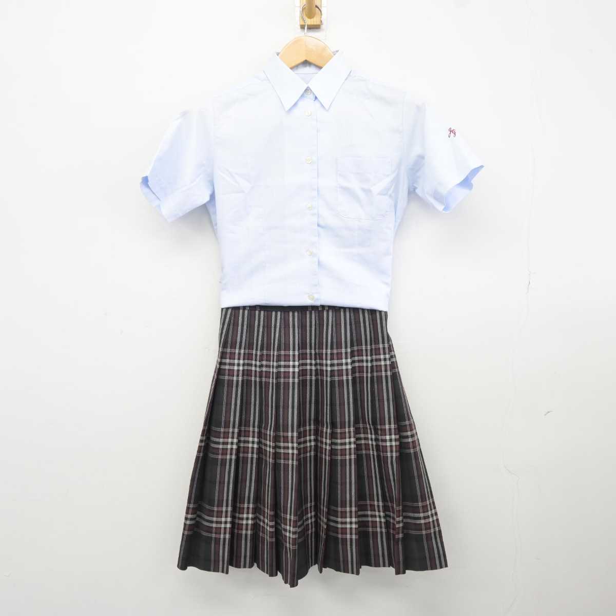 【中古】東京都 潤徳女子高等学校 女子制服 5点 (ニットベスト・シャツ・スカート) sf040269