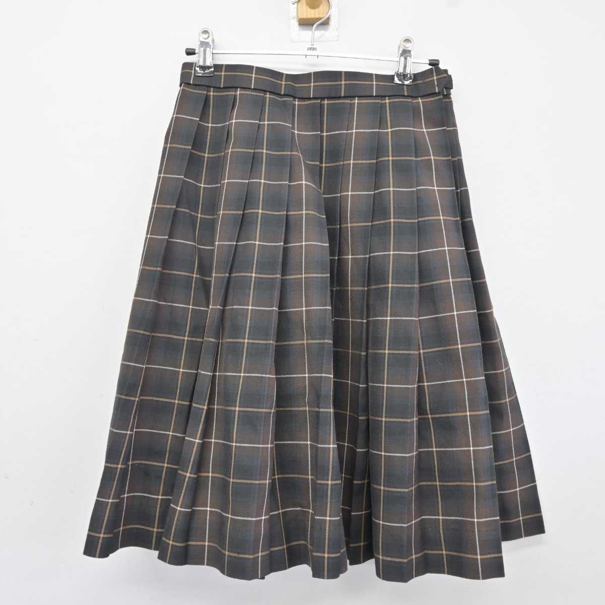 【中古】福岡県 九州産業大学付属九州高等学校 女子制服 5点 (ブレザー・ニット・シャツ・スカート) sf040271