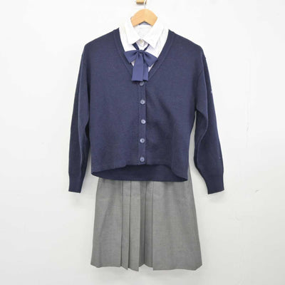 【中古】大阪府 四天王寺高等学校 女子制服 5点 (ブレザー・ニット・シャツ・スカート) sf040277