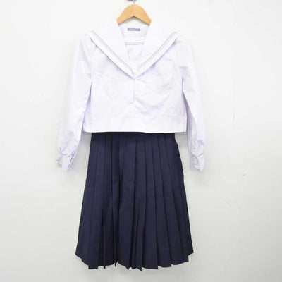 【中古】大阪府 四天王寺中学校 女子制服 3点 (セーラー服・スカート) sf040283