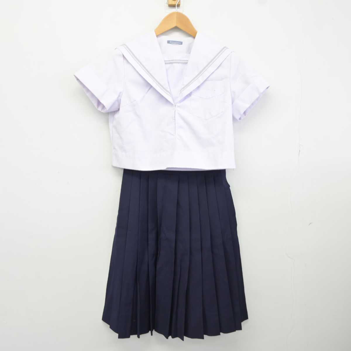 【中古】大阪府 四天王寺中学校 女子制服 3点 (セーラー服・スカート) sf040283