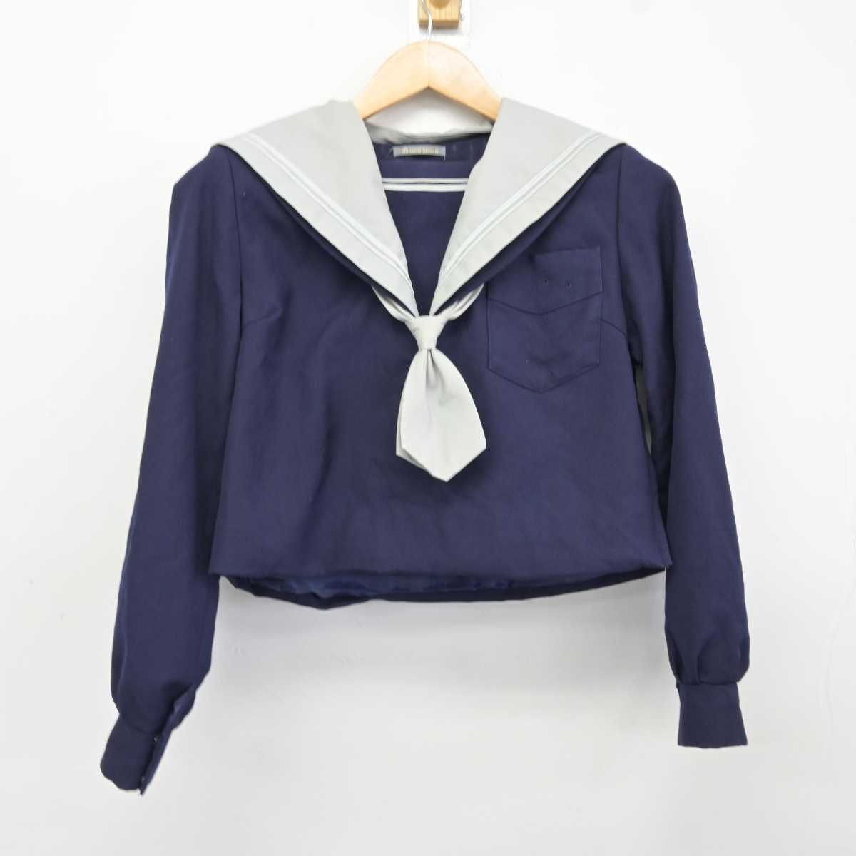 【中古】大阪府 四天王寺中学校 女子制服 3点 (セーラー服・スカート) sf040284