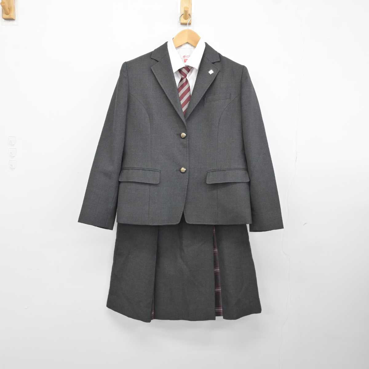 【中古】埼玉県 昌平高等学校 女子制服 5点 (ブレザー・シャツ・スカート) sf040311