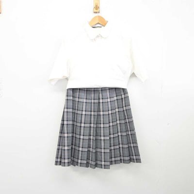 【中古】埼玉県 昌平高等学校 女子制服 2点 (シャツ・スカート) sf040313