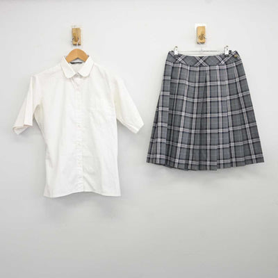 【中古】埼玉県 昌平高等学校 女子制服 2点 (シャツ・スカート) sf040313