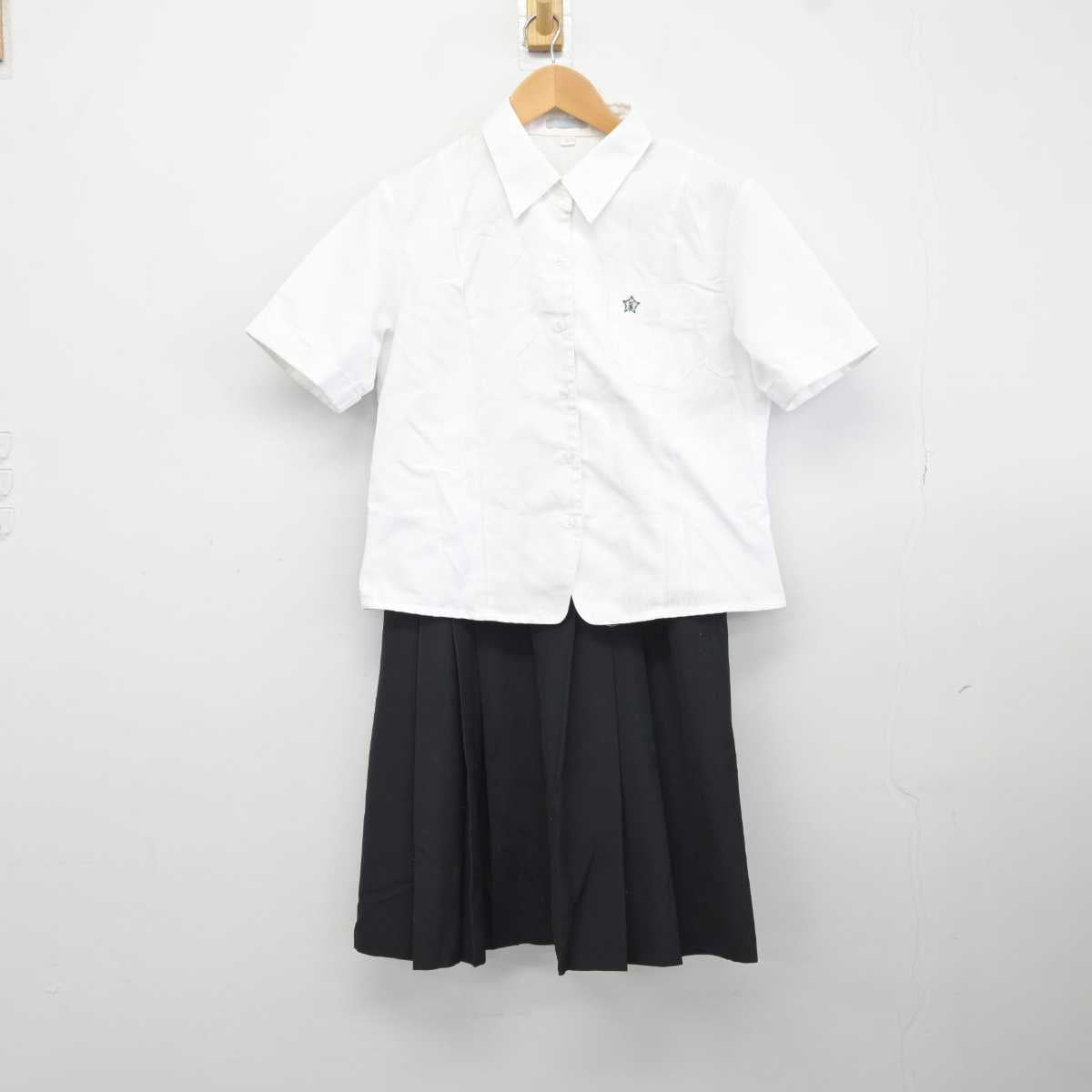 【中古】奈良県 奈良北高等学校 女子制服 3点 (シャツ・スカート) sf040331