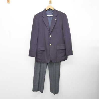 【中古】奈良県 奈良育英中学校高等学校 男子制服 3点 (ブレザー・ズボン) sf040334