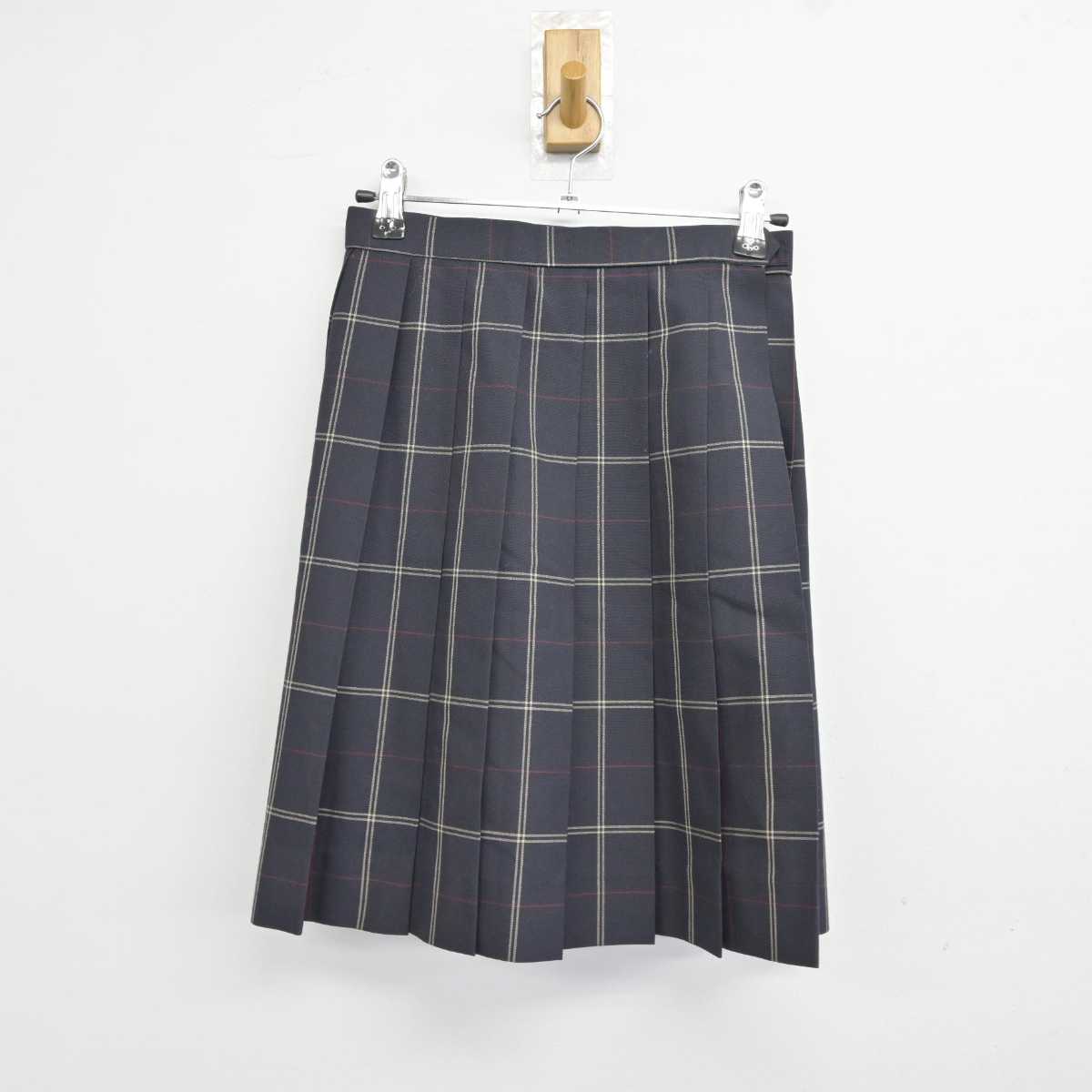 【中古】東京都 駒澤大学高等学校 女子制服 2点 (ニット・スカート) sf040337