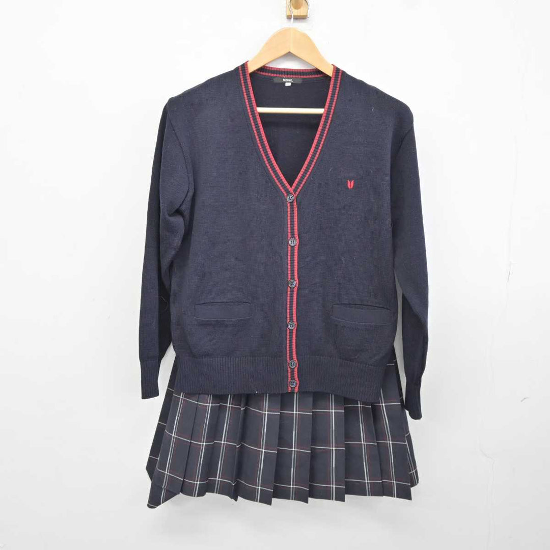 【中古】神奈川県 英理女子学院高等学校/Iグローバル部 女子制服 4点 (ブレザー・ニット・スカート) sf040354 | 中古制服通販パレイド