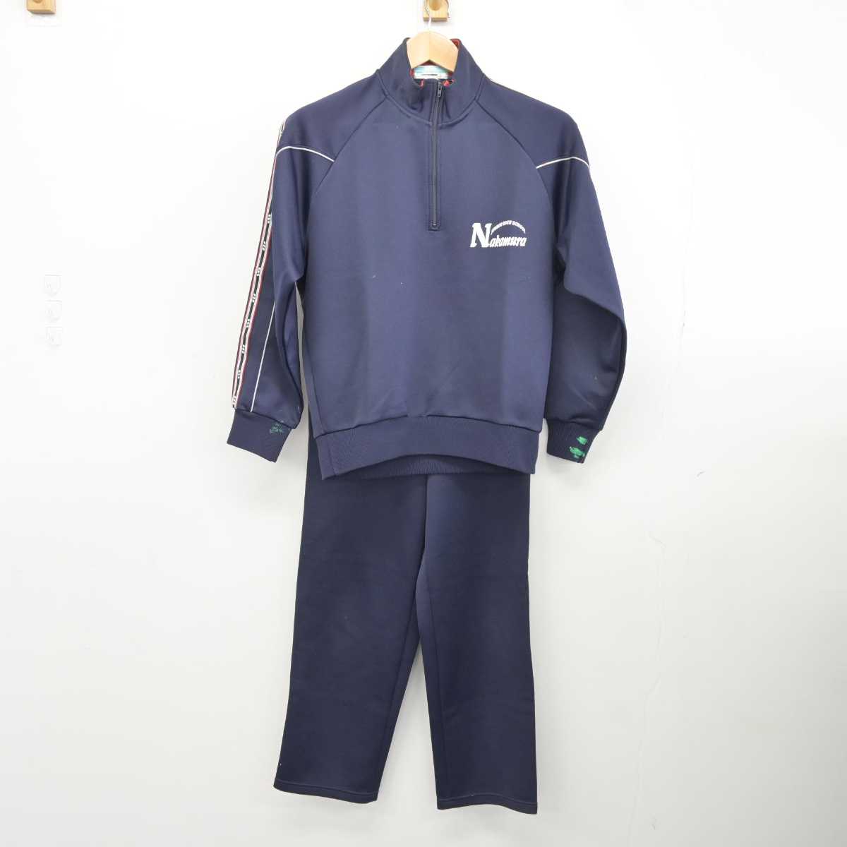 【中古】東京都 練馬区立中村中学校 女子制服 2点 (ジャージ 上・ジャージ 下) sf040361