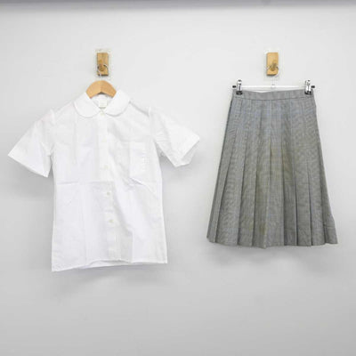 【中古】東京都 練馬区立豊玉中学校 女子制服 2点 (シャツ・スカート) sf040363